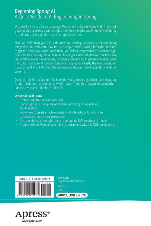 Produktbild: Beginning Spring AI