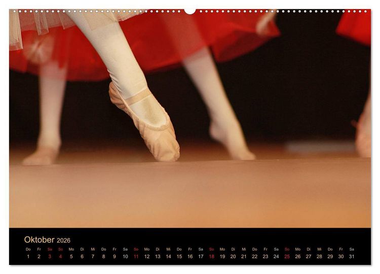 Produktbild: M&auml;dchentr&auml;ume - Ballett und Tanz (hochwertiger Premium Wandkalender 2026 DIN A2 quer), Kunstdruck in Hochglanz
