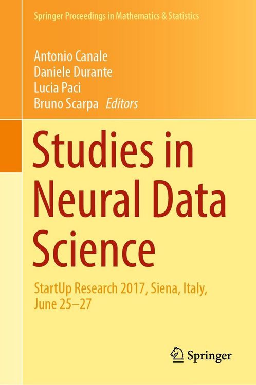 Produktbild: Studies in Neural Data Science
