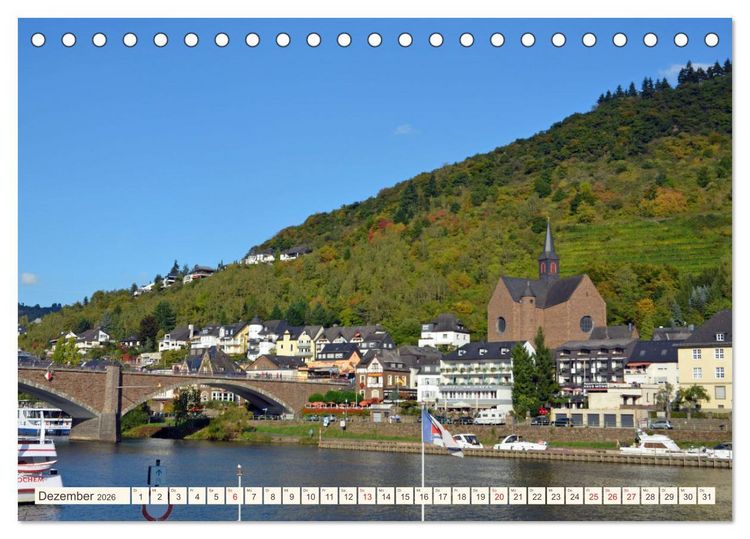Produktbild: Ausflug an die Mosel (Tischkalender 2026 DIN A5 quer), CALVENDO Monatskalender