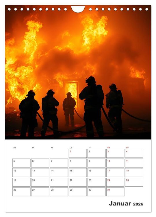 Produktbild: Heldentum im Einsatz - Ein Jahr mit den Lebensrettern (Wandkalender 2026 DIN A4 hoch), CALVENDO Monatskalender