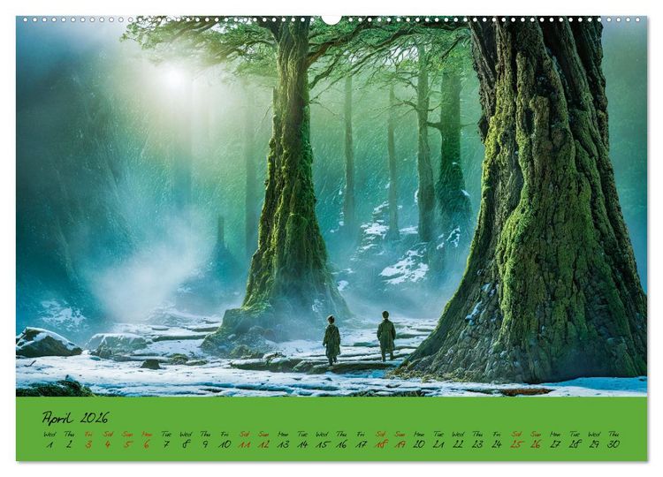 Produktbild: A strange forest In the lonely undergrowth (Wall Calendar 2026 DIN A2 landscape), CALVENDO 12 Month Wall Calendar