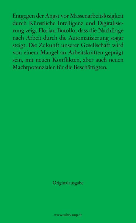 Produktbild: Das knappe Gut Arbeit