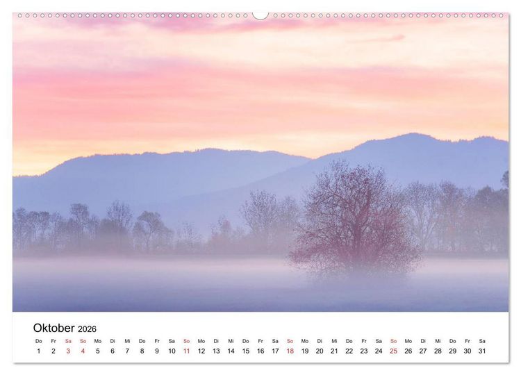 Produktbild: Landschaften vom Licht gek&uuml;&szlig;t (hochwertiger Premium Wandkalender 2026 DIN A2 quer), Kunstdruck in Hochglanz