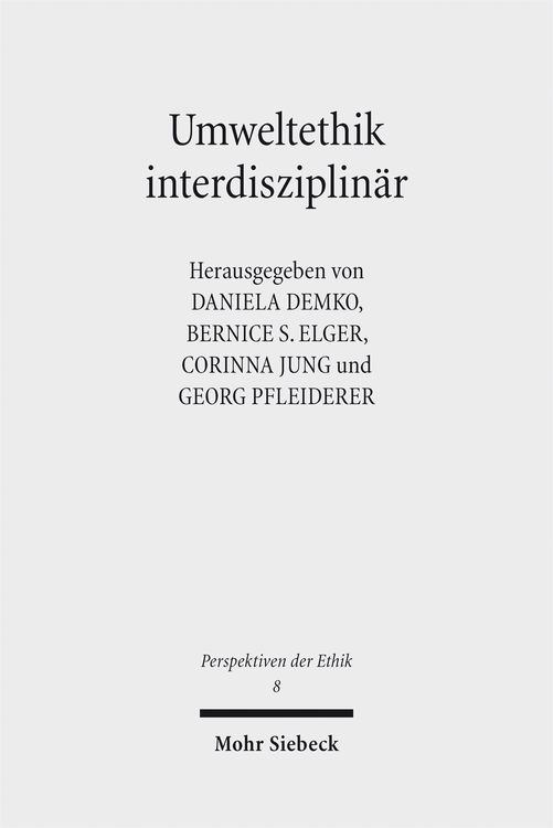 Produktbild: Umweltethik interdisziplin&auml;r