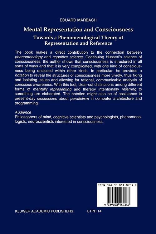 Produktbild: Mental Representation and Consciousness