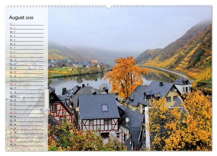 Produktbild: An der wundersch&ouml;nen Mosel (hochwertiger Premium Wandkalender 2026 DIN A2 quer), Kunstdruck in Hochglanz