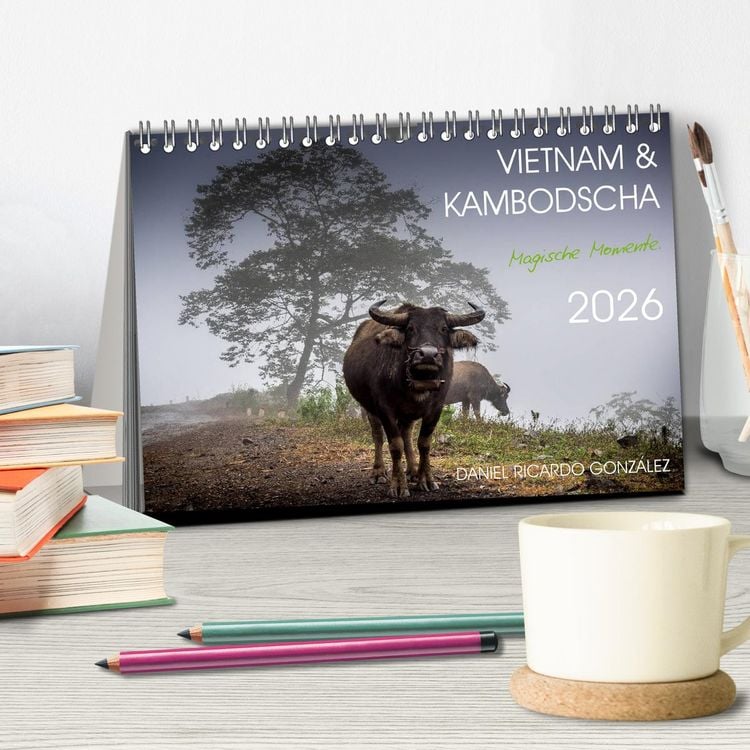 Produktbild: Vietnam und Kambodscha - Magische Momente. (Tischkalender 2026 DIN A5 quer), CALVENDO Monatskalender
