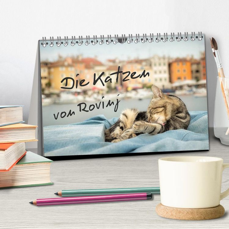 Produktbild: Die Katzen von Rovinj (Tischkalender 2026 DIN A5 quer), CALVENDO Monatskalender