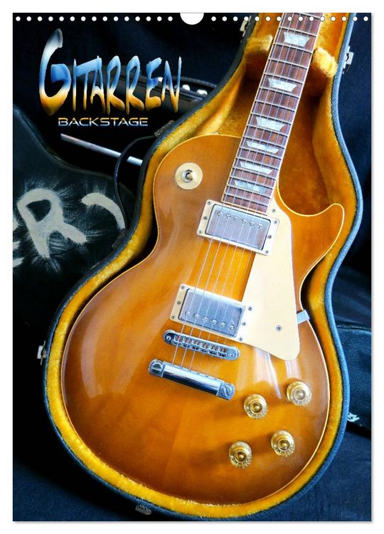 Produktbild: Gitarren backstage (Wandkalender 2026 DIN A3 hoch), CALVENDO Monatskalender