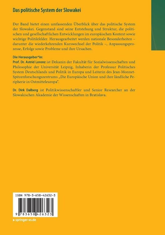 Produktbild: Das politische System der Slowakei