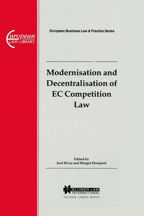 Produktbild: European Business Law & Practice Series: Modernisation and Decentralisation of EC Competition Law