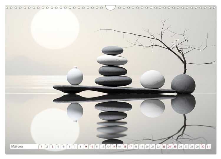 Produktbild: Zen (Wandkalender 2026 DIN A3 quer), CALVENDO Monatskalender