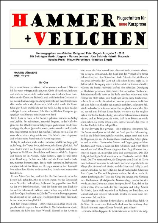 Produktbild: Hammer + Veilchen Nr. 7