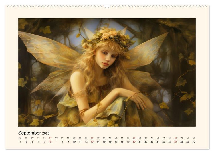 Produktbild: Feenglanz (hochwertiger Premium Wandkalender 2026 DIN A2 quer), Kunstdruck in Hochglanz