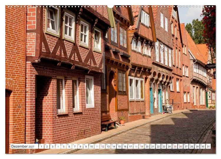 Produktbild: Deutschlands sch&ouml;nste Altst&auml;dte - Schleswig-Holstein (Wandkalender 2027 DIN A2 quer), CALVENDO Monatskalender