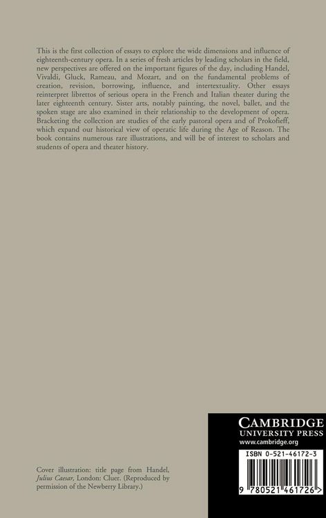Produktbild: Opera and the Enlightenment