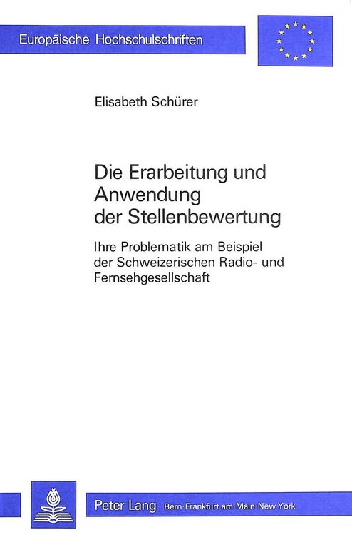 Produktbild: Die Erarbeitung und Anwendung der Stellenbewertung