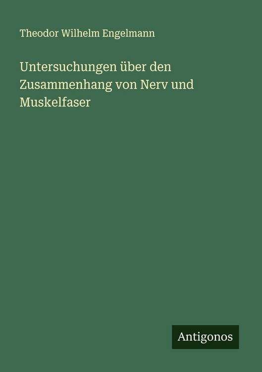 Produktbild: Untersuchungen &uuml;ber den Zusammenhang von Nerv und Muskelfaser