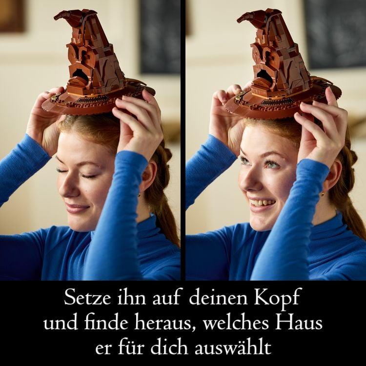 Produktbild: LEGO Harry Potter Der Sprechende Hut von Hogwarts, baubares Modell 76429
