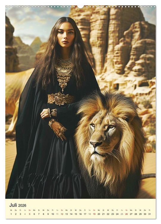Produktbild: &Auml;gyptischer Katzenkult. Priesterinnen der G&ouml;ttin Bastet (Wandkalender 2026 DIN A2 hoch), CALVENDO Monatskalender