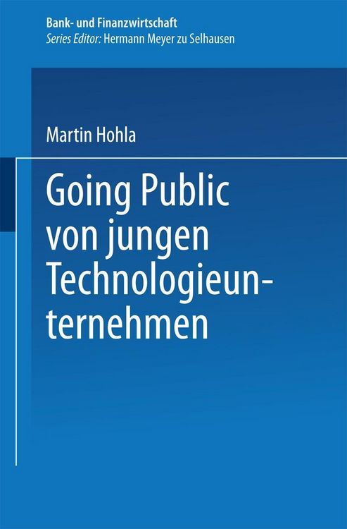 Produktbild: Going Public von jungen Technologieunternehmen