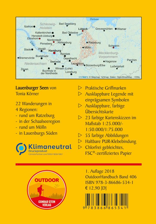 Produktbild: Lauenburger Seen 22 Wanderungen zwischen Elbe und Ostsee