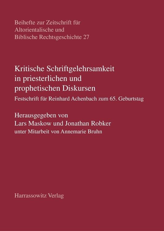 Produktbild: Kritische Schriftgelehrsamkeit in priesterlichen und prophetischen Diskursen