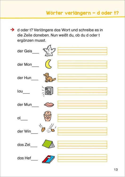 Deutsch üben 2. Klasse