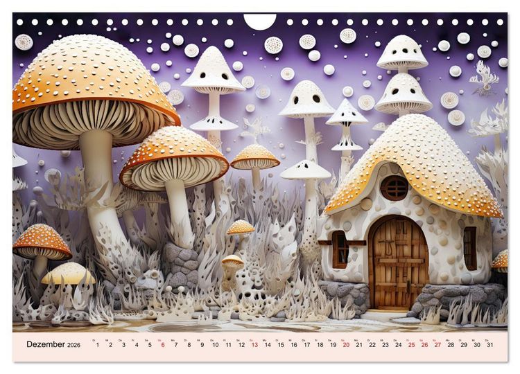 Produktbild: Magie der Pilze (Wandkalender 2026 DIN A4 quer), CALVENDO Monatskalender