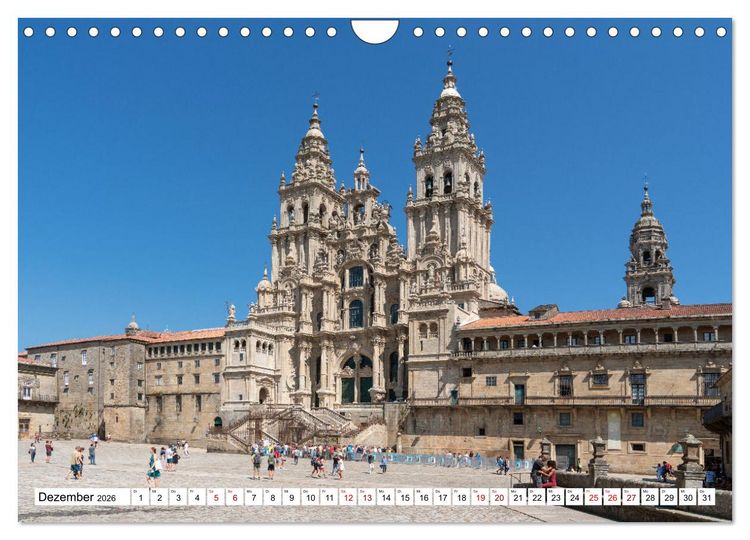 Produktbild: Unterwegs - Camino Primitivo. Zu Fu&szlig; auf der &auml;ltesten Route des Jakobsweges (Wandkalender 2026 DIN A4 quer), CALVENDO Monatskalender