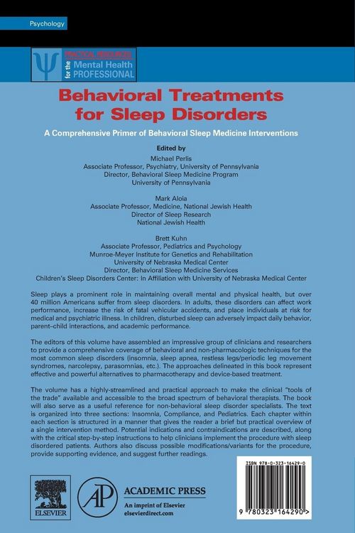 Produktbild: Behavioral Treatments for Sleep Disorders