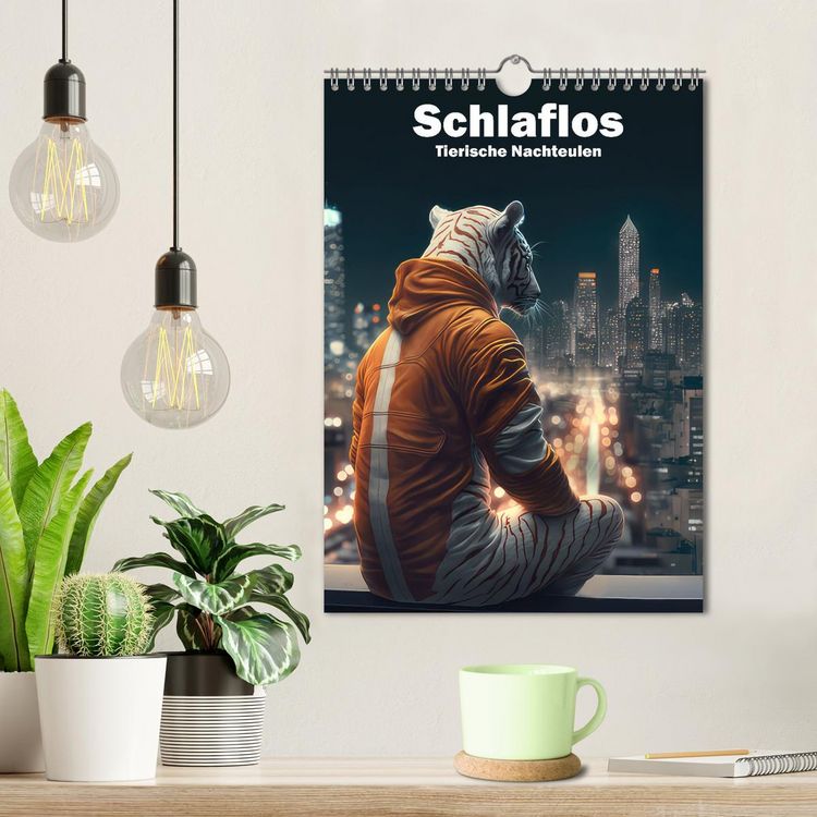 Produktbild: Schlaflos Tierische Nachteulen (Wandkalender 2026 DIN A4 hoch), CALVENDO Monatskalender