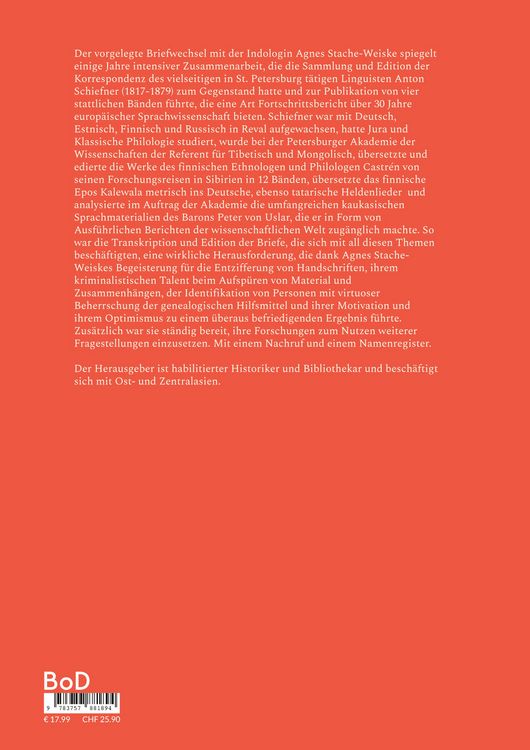 Produktbild: Agnes Stache-Weiske (1962-2021) - Korrespondenzen aus den Jahren 2016-2021 zur Geschichte der Sprachwissenschaft