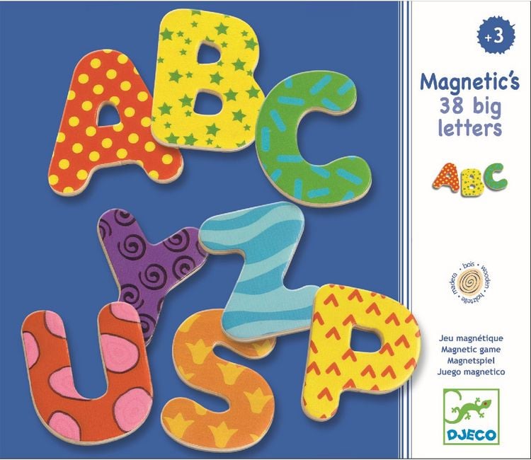 Produktbild: Holz Magnete: 38 big letters