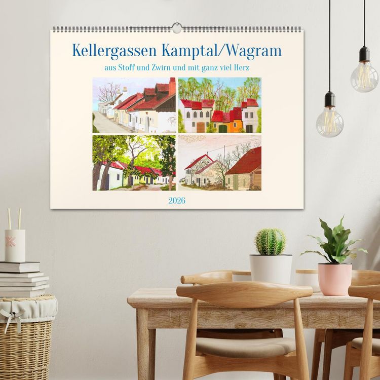 Produktbild: Wagramer Kellergassen (Wandkalender 2026 DIN A2 quer), CALVENDO Monatskalender