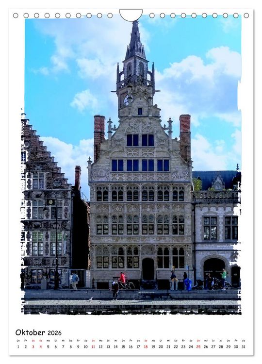 Produktbild: Gent Flanderns Perle (Wandkalender 2026 DIN A4 hoch), CALVENDO Monatskalender