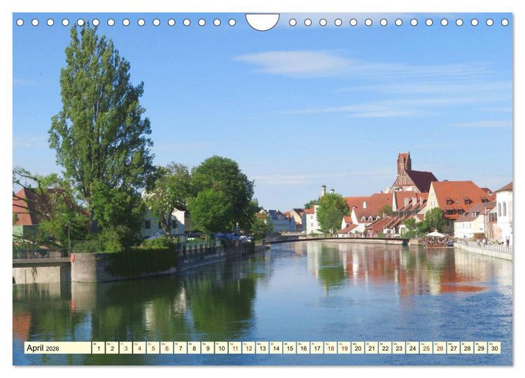 Produktbild: Unterwegs in Landshut (Wandkalender 2026 DIN A4 quer), CALVENDO Monatskalender