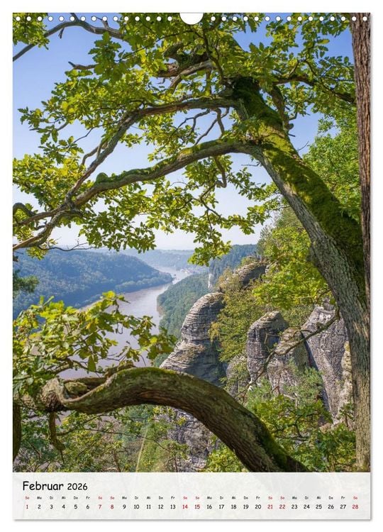Produktbild: S&auml;chsische Schweiz - Unterwegs im sch&ouml;nen Elbsandsteingebirge (Wandkalender 2026 DIN A3 hoch), CALVENDO Monatskalender