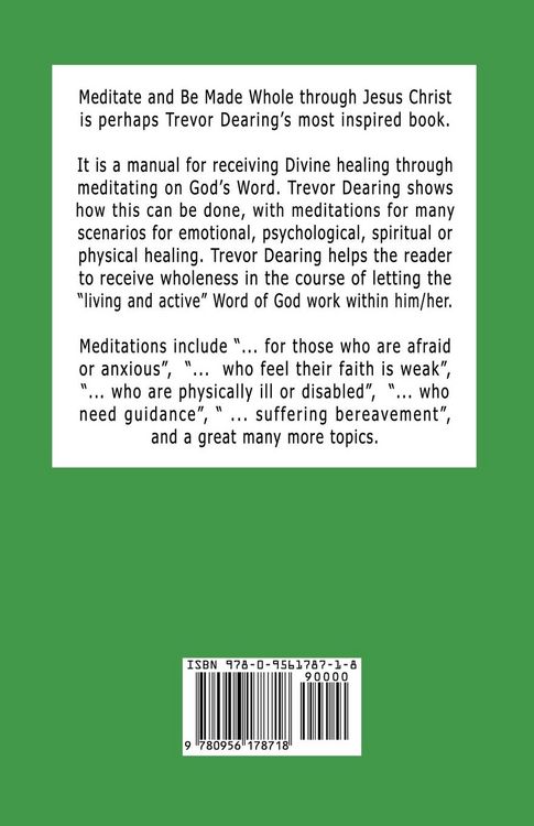 Produktbild: Meditate and Be Made Whole Through Jesus Christ