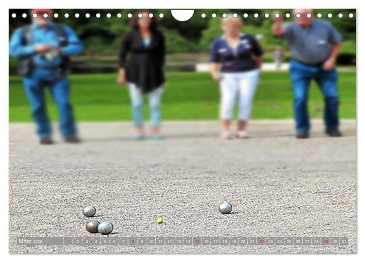 Produktbild: Boule. Konzentration - Sport - Entspannung (Wandkalender 2026 DIN A4 quer), CALVENDO Monatskalender