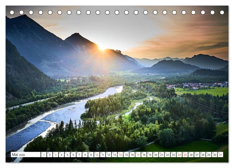 Produktbild: Wege durch die Alpen (Tischkalender 2026 DIN A5 quer), CALVENDO Monatskalender