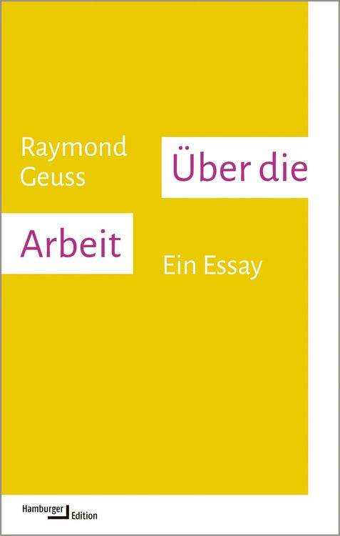 Produktbild: &Uuml;ber die Arbeit