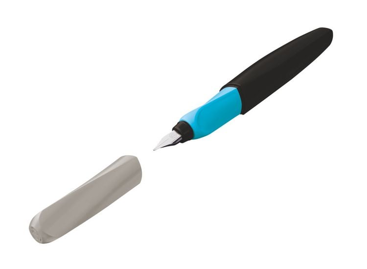Produktbild: Pelikan F&uuml;ller Twist Color Blocking dark P457 Feder M grau/schwarz/blau Faltschachtel