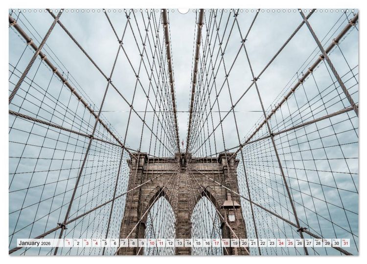 Produktbild: New York City Perspectives (High Quality Premium Wall Calendar 2026 DIN A2 landscape),CALVENDO 12 Month Wall Calendar