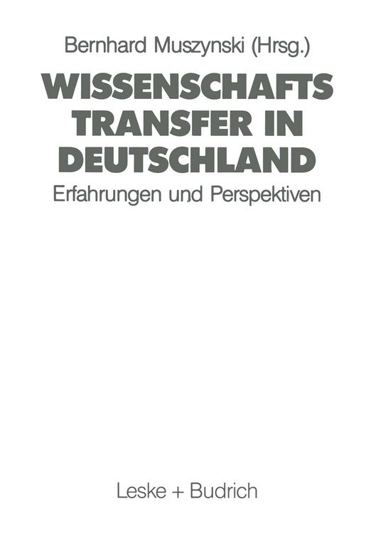 Produktbild: Wissenschaftstransfer in Deutschland