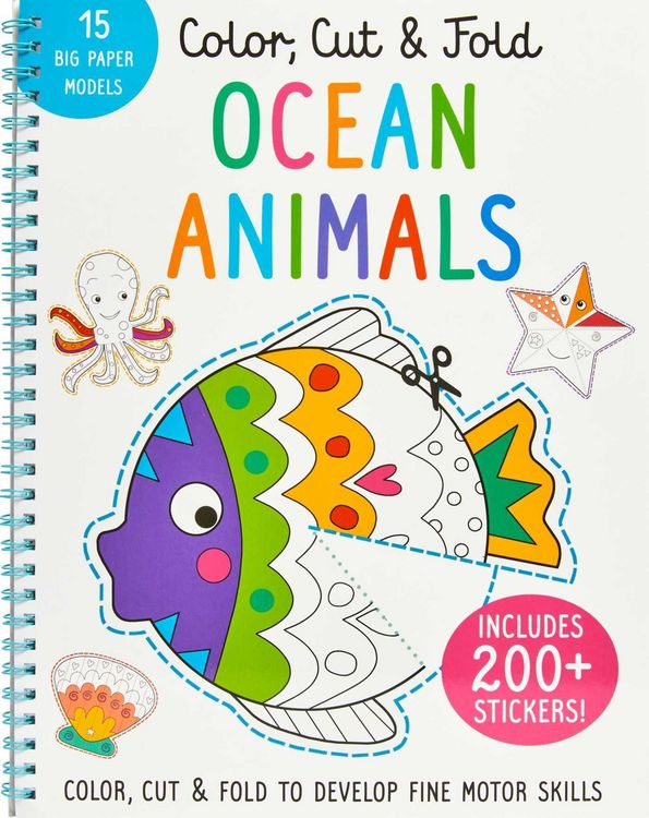 Produktbild: Color, Cut, and Fold: Ocean Animals