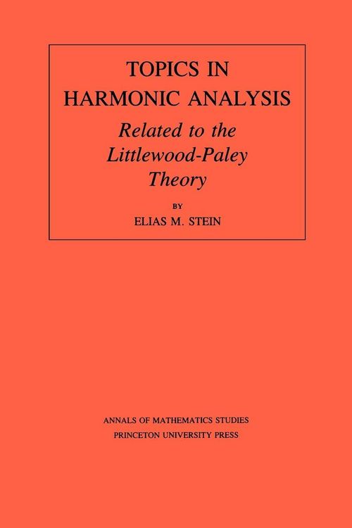 Produktbild: Topics in Harmonic Analysis Related to the Littlewood-Paley Theory