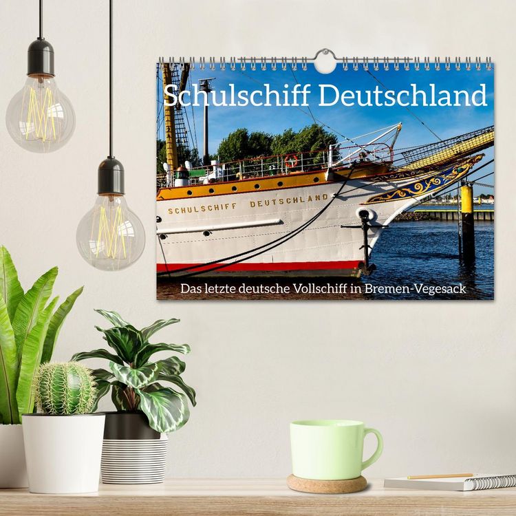 Produktbild: Letztes deutsches Vollschiff DAS SCHULSCHIFF DEUTSCHLAND (Wandkalender 2026 DIN A4 quer), CALVENDO Monatskalender