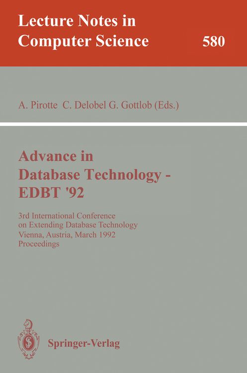 Produktbild: Advances in Database Technology - EDBT '92
